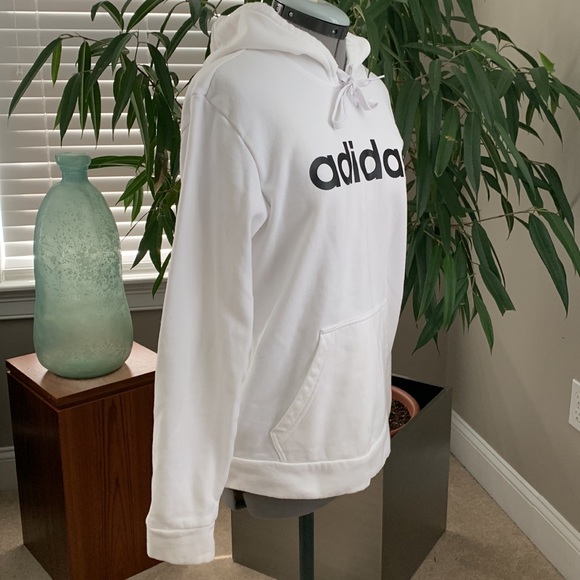 Adidas White Hooded Sweatshirt - Picture 6 of 14